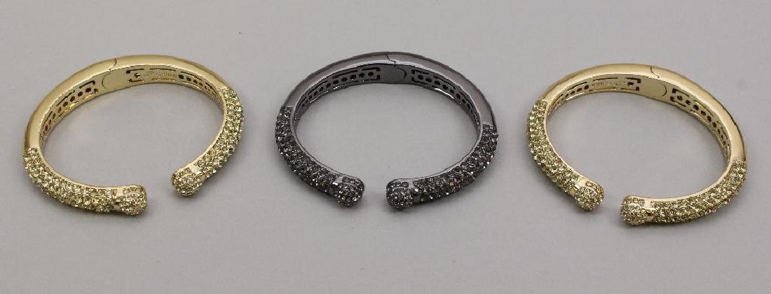 BRACELETS. JOAN BOYCE. HINGED CUFF BANGLES WITH (1 of 1)