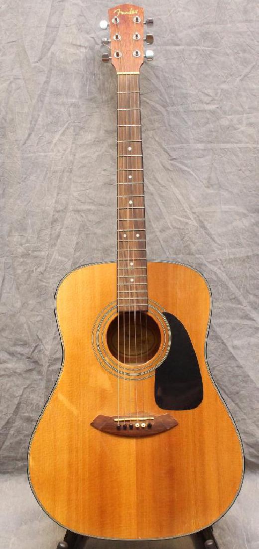Fender Acoustic Guitar: Model DG-8S NAT, S/N: CD06109417, with soft case.