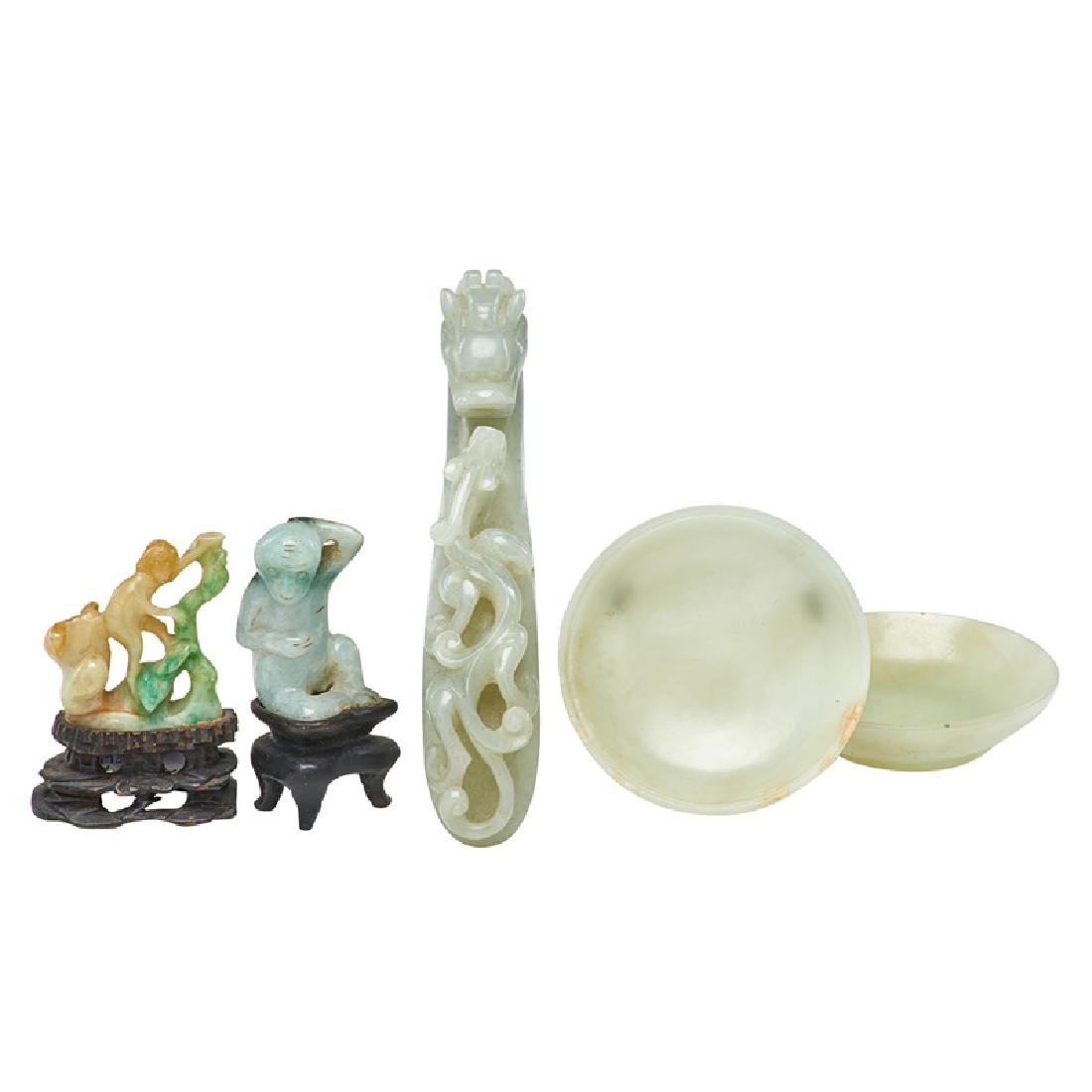 GROUP OF JADE CARVINGS (1 of 6)