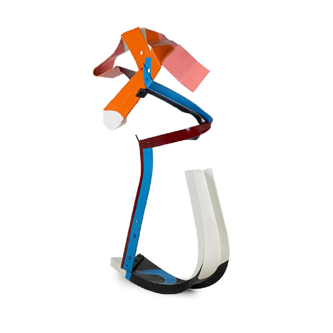Charles Ginnever (American, b. 1931): Rocker, 1961; Enamel paint on steel; 62" x 40" x 20"; Exhibition: U.S. World Trade Fair, Coliseum Show, New York, May 11 - 22, 1962; Bay Area to New York, Allan Stone Gallery, New York, October 28 - D
