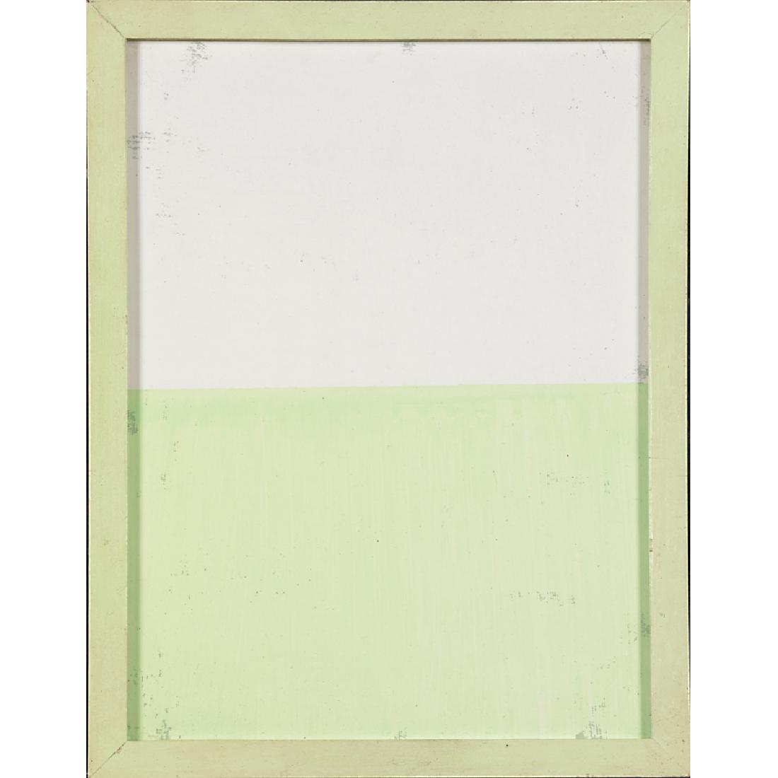 Olivier Mosset (Swiss, b. 1944): Untitled, 1993; Acrylic on board (framed); Signed and dated; 12" x 9"; Provenance: Private Collection, New York