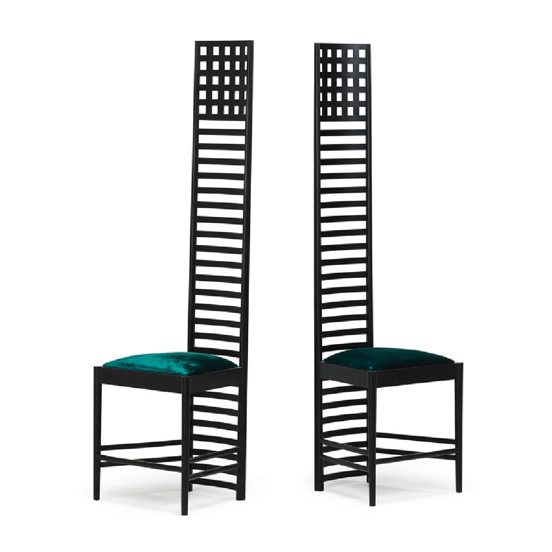 CHARLES R. MACKINTOSH; CASSINA Two chairs (1 of 5)