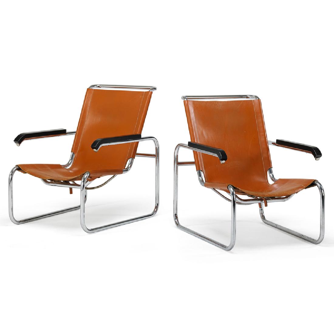MARCEL BREUER Pair of lounge chairs (1 of 5)
