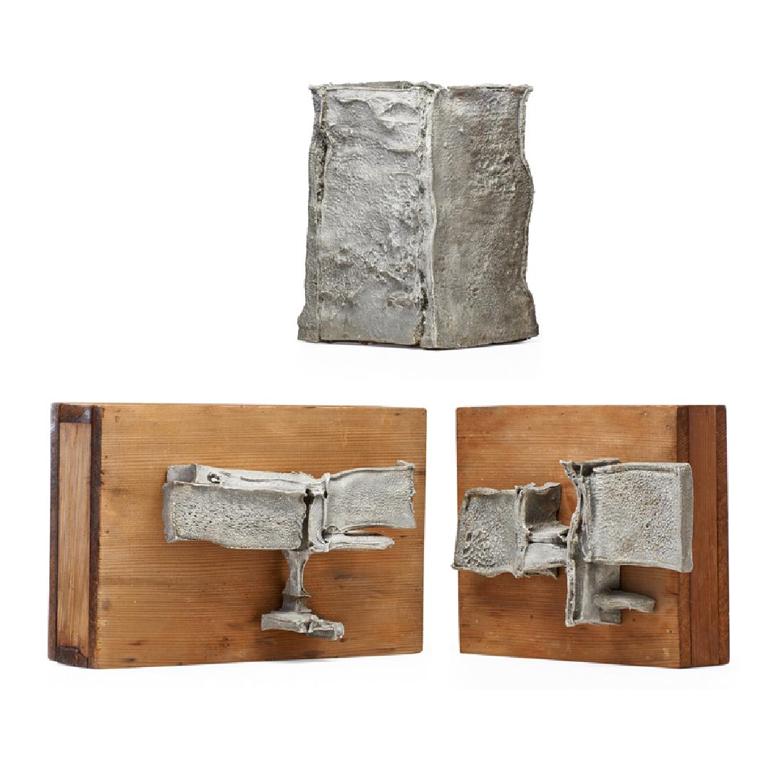 DENIS WAGNER Vase, two door pulls (1 of 3)