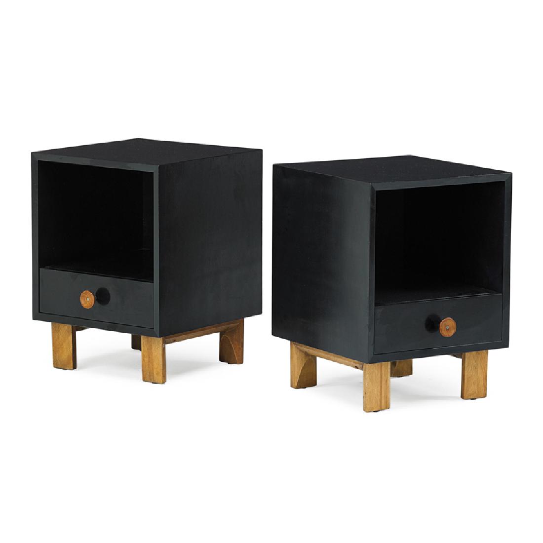 GEORGE NELSON; HERMAN MILLER Pair of nightstands (1 of 4)