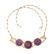 EGYPTIAN REVIVAL 'AMETHYST' & YELLOW GOLD NECKLACE - 2
