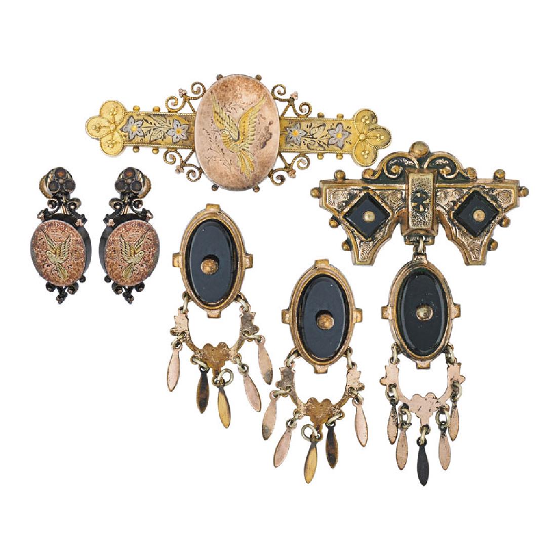 TWO VICTORIAN MOURNING JEWELRY SUITES (1 of 1)