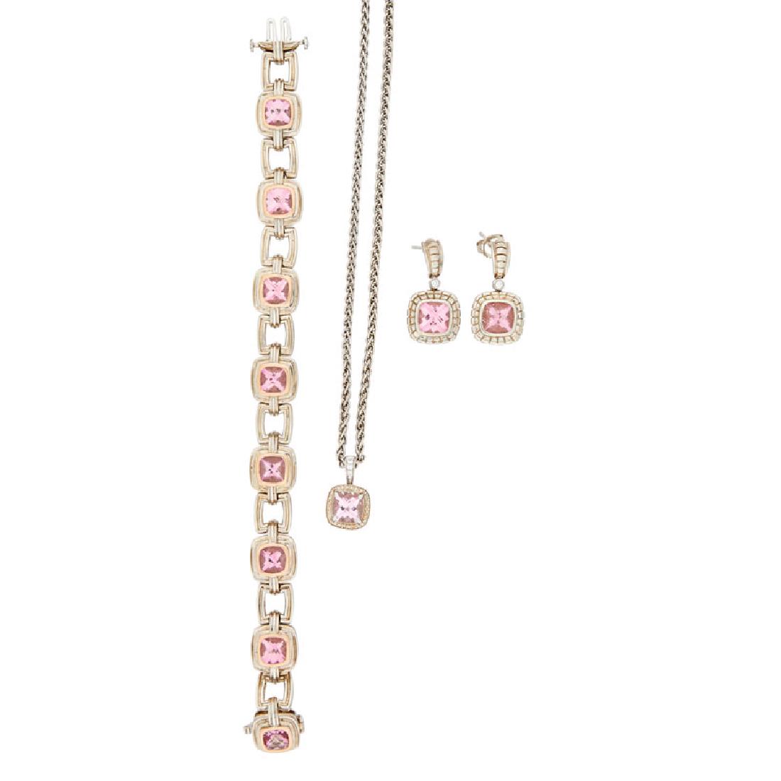 C. KRYPELL PINK TOPAZ, DIAMOND & WHITE GOLD JEWELRY (1 of 1)