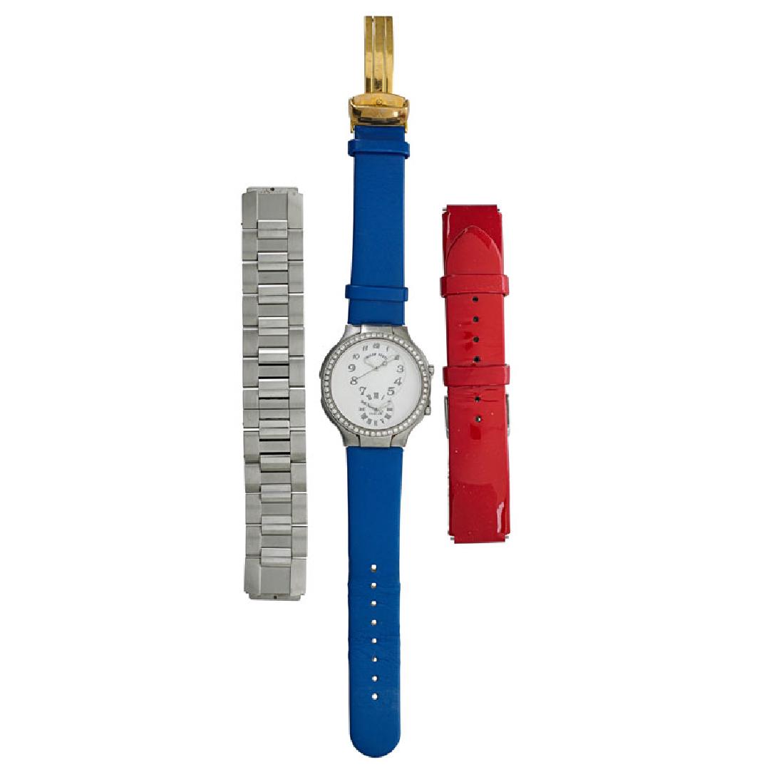 LADY'S PHILIP STEIN TESLAR DIAMOND WATCH (1 of 1)