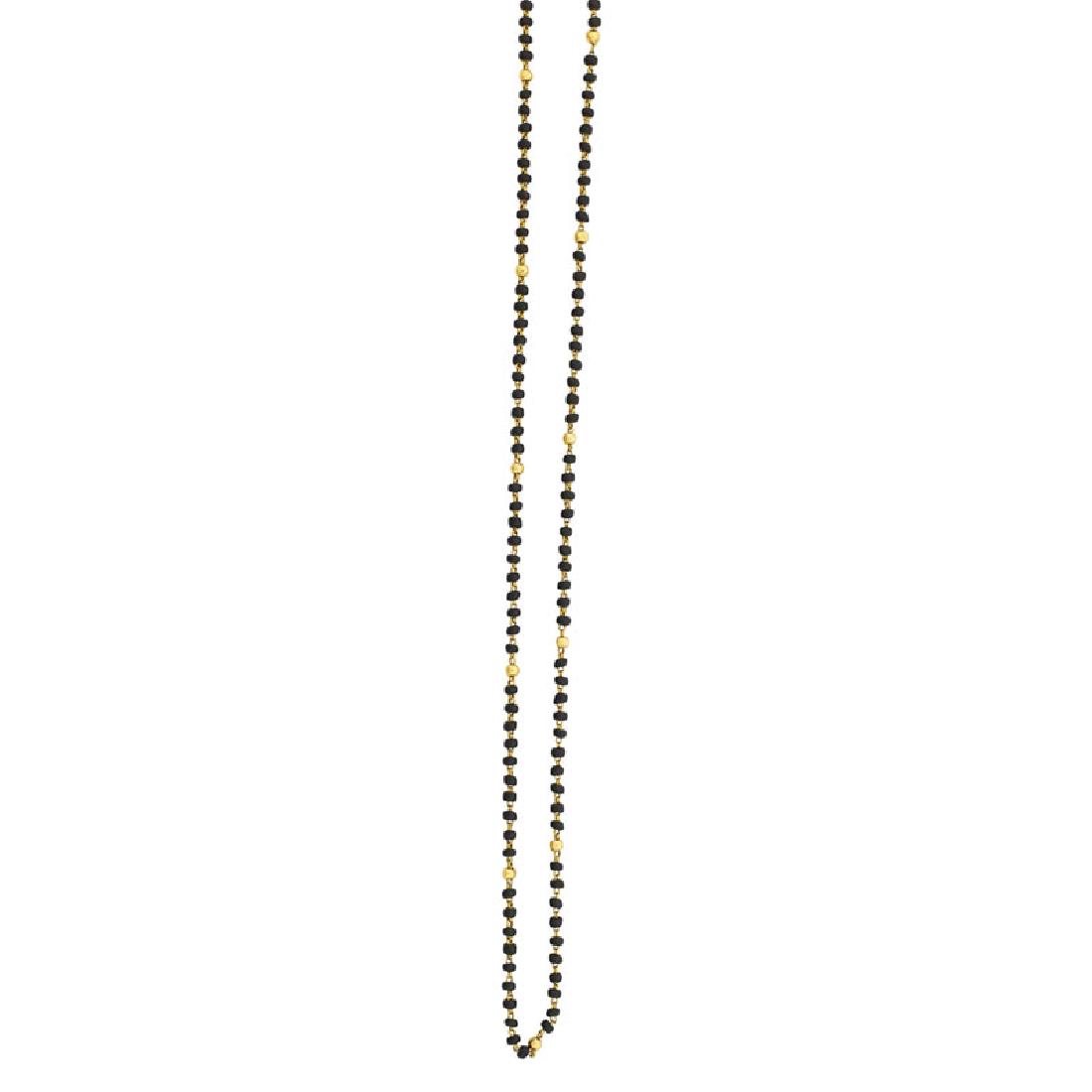 DELICATE INDIAN HIGH KARAT YELLOW GOLD NECKLACE (1 of 1)