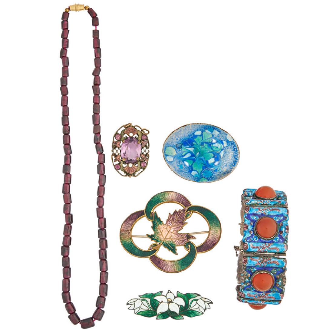 COLLECTION OF COLORFULLY ENAMELED JEWELRY (1 of 1)
