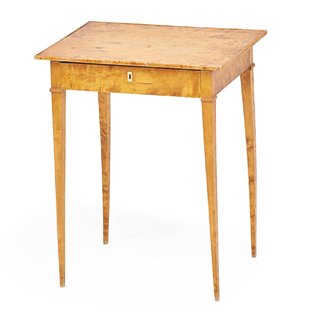 BIEDERMEIER STYLE MAPLE SIDE TABLE (1 of 1)