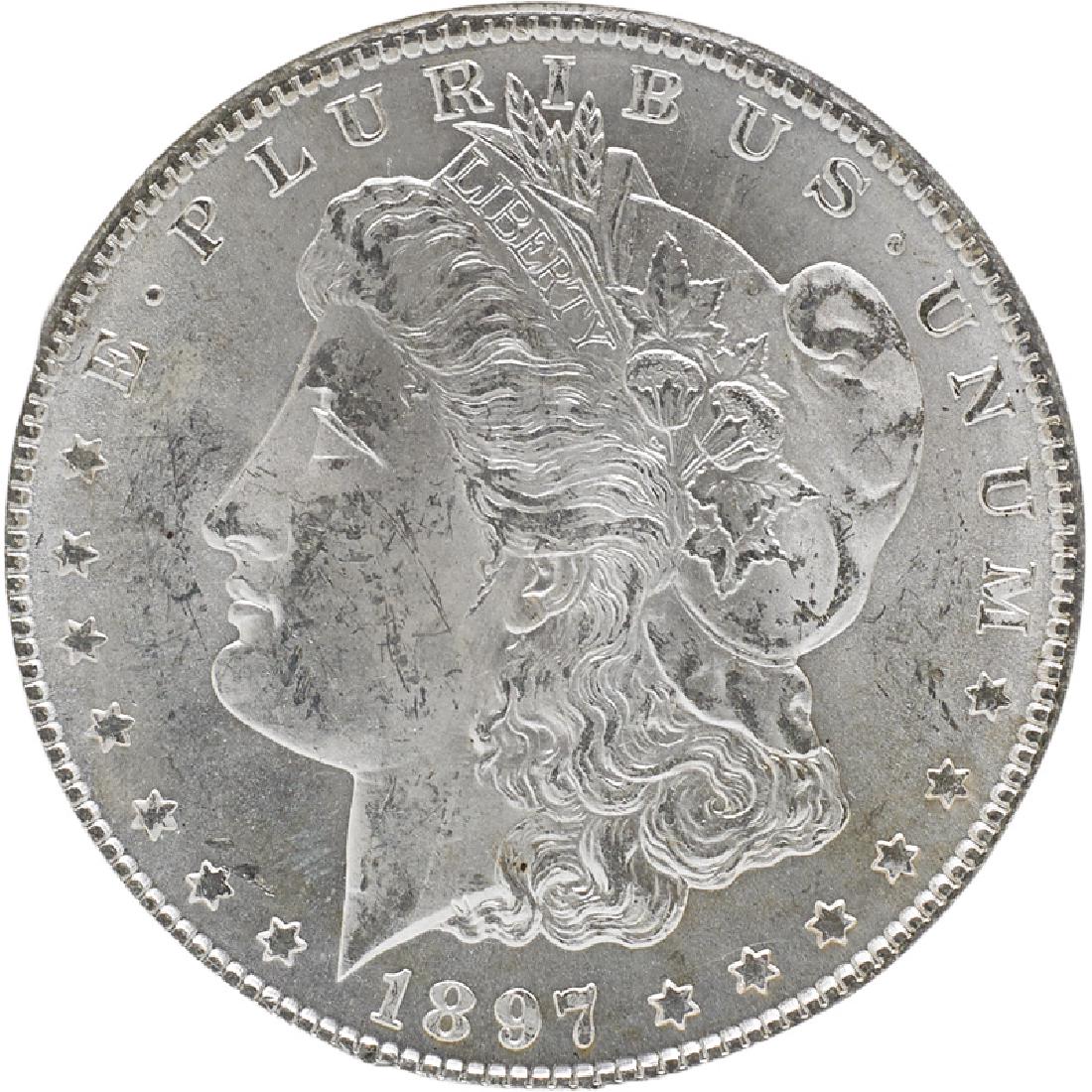 U.S. 1897-S MORGAN $1 COIN (1 of 2)