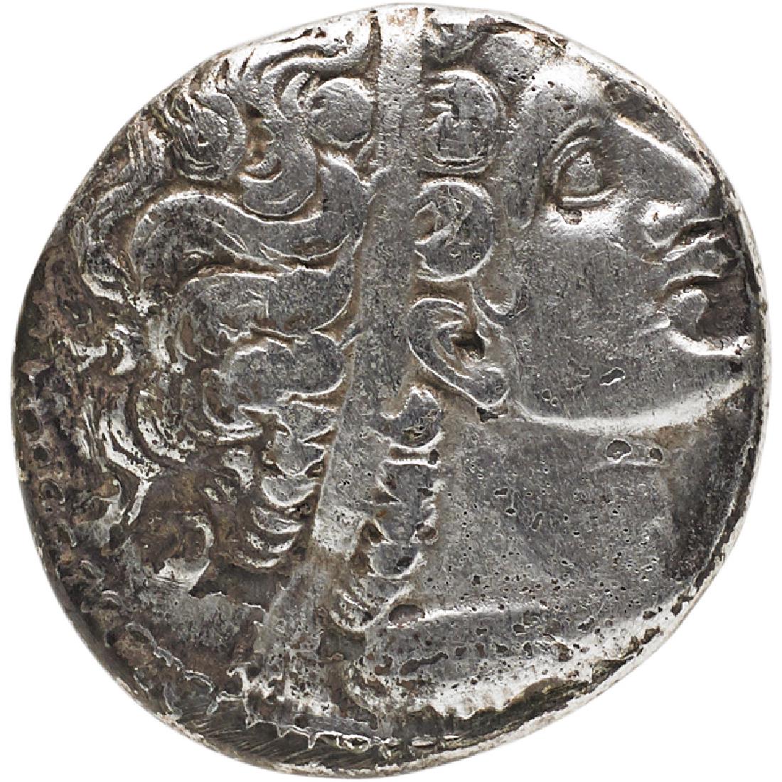PTOLEMAIC KINGDOM AR TETRADRACHM COINS: Three including: Ptolemy I, Ptolemy VIII, etc. 11-13g each
