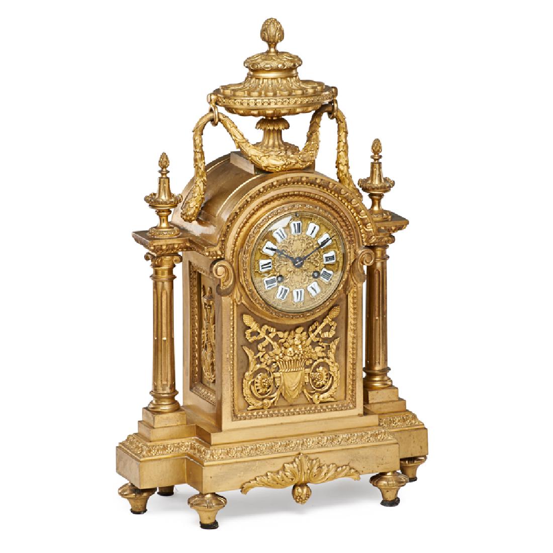 BERNOUX BRONZE MANTEL CLOCK (1 of 1)