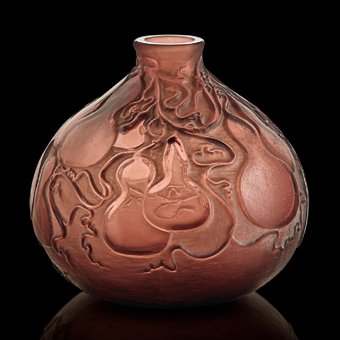 LALIQUE Rare "Courges" vase (1 of 2)
