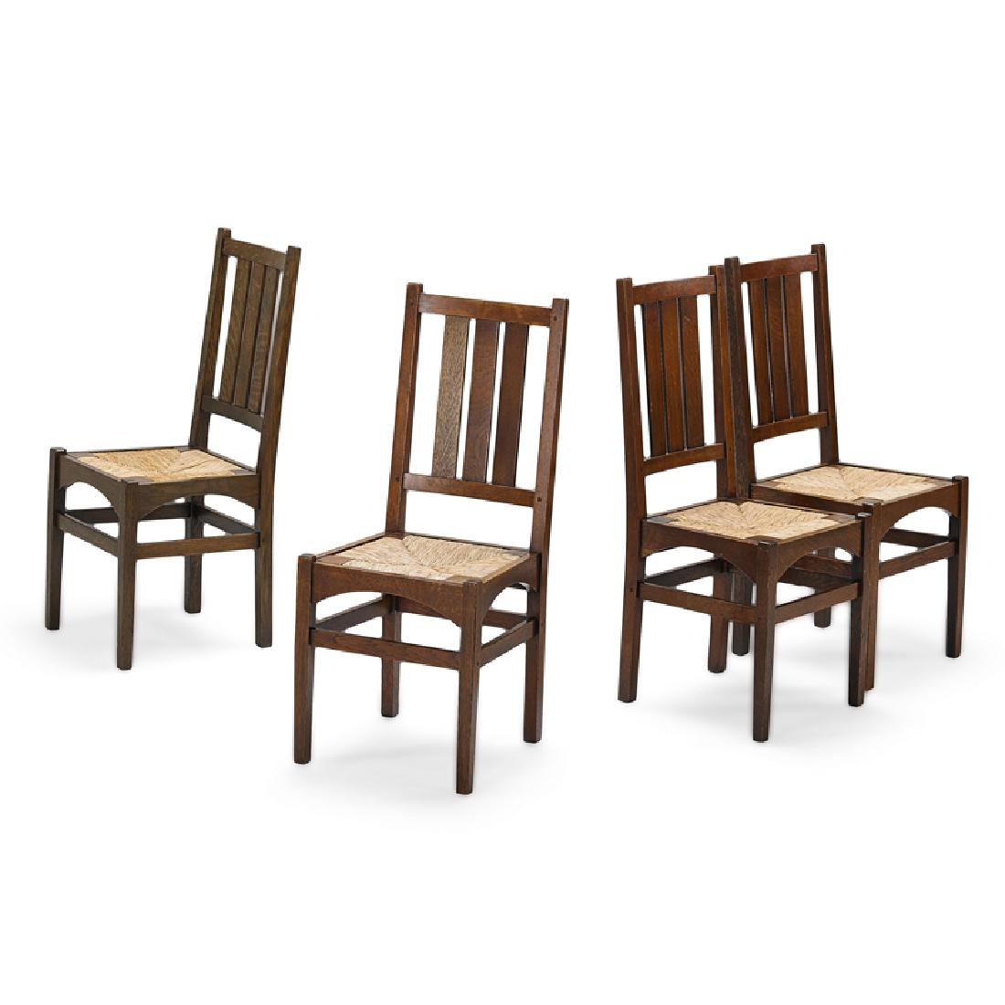GUSTAV STICKLEY Set of four high-back chairs (1 of 5)