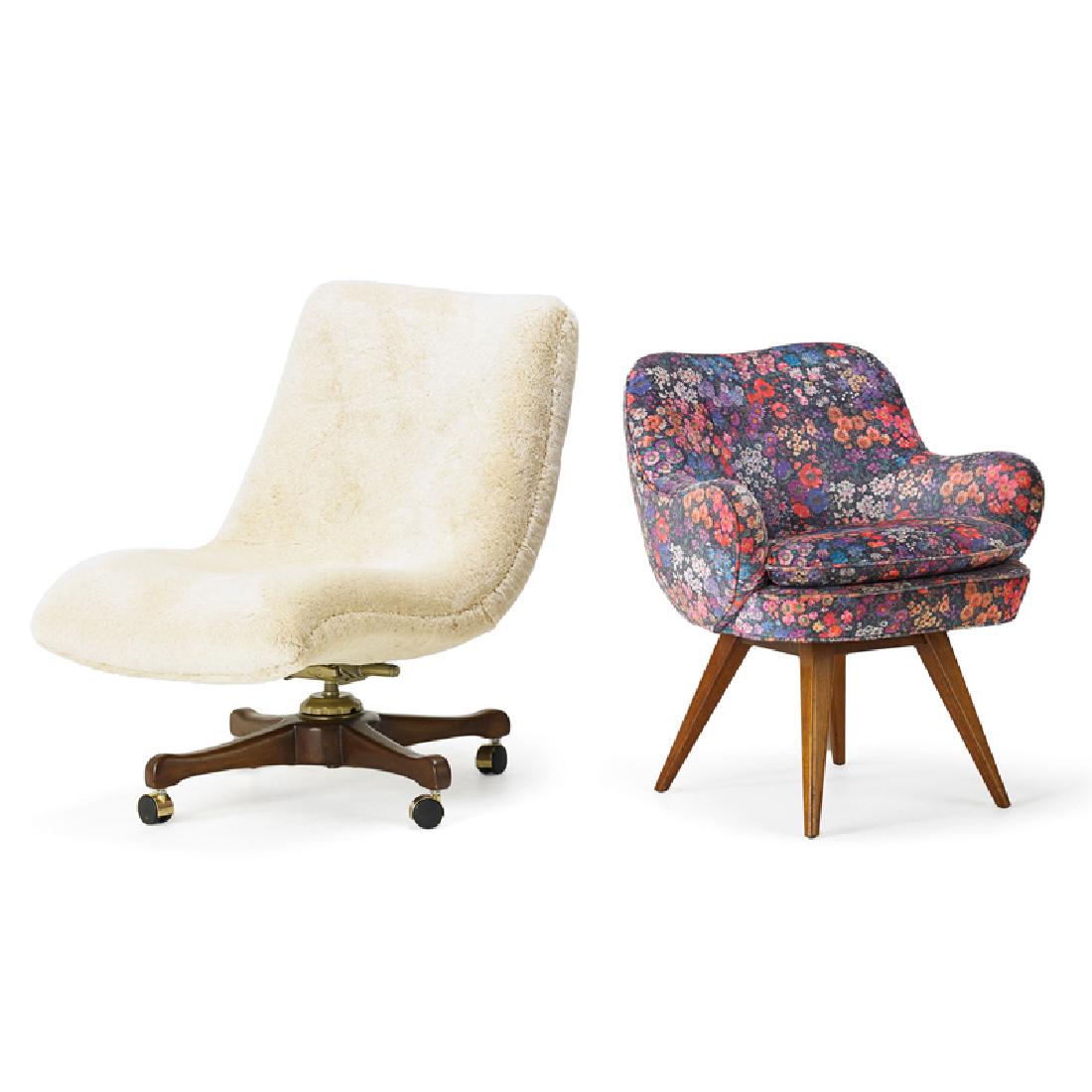 VLADIMIR KAGAN Two lounge chairs (1 of 6)