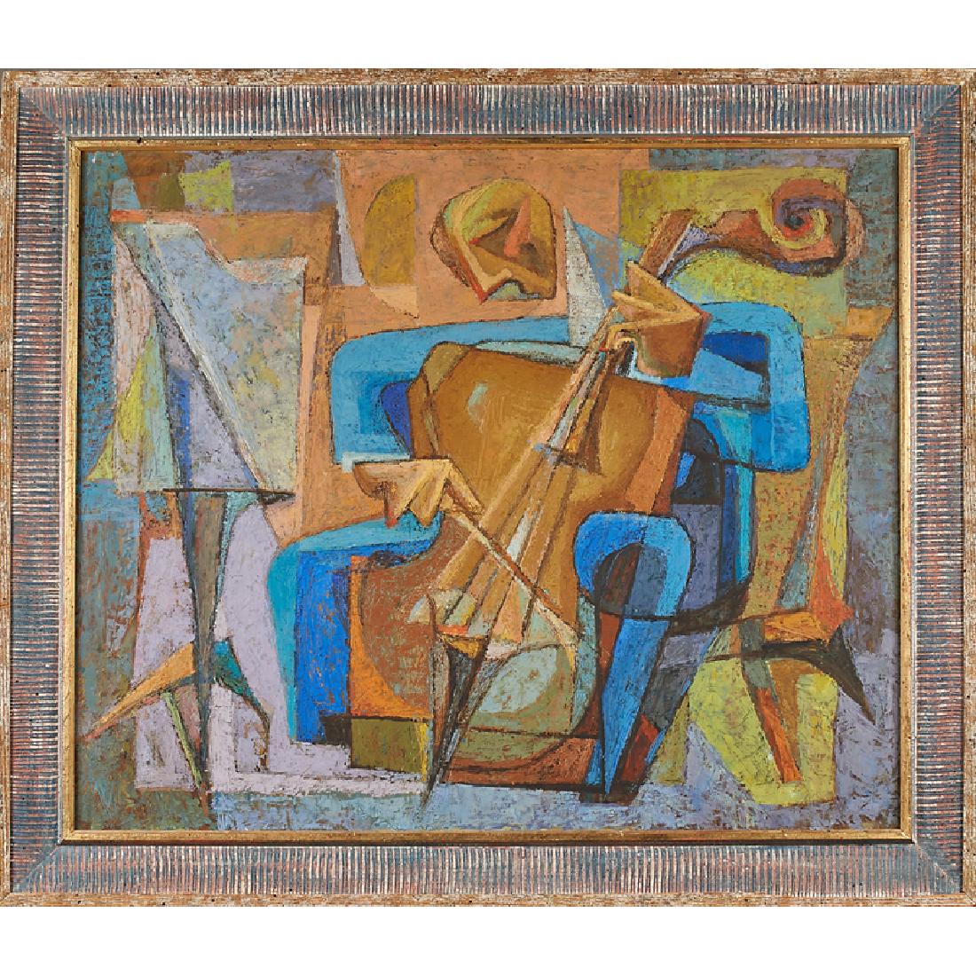 FREDERIC WEINBERG Untitled painting (Bassist) (1 of 1)