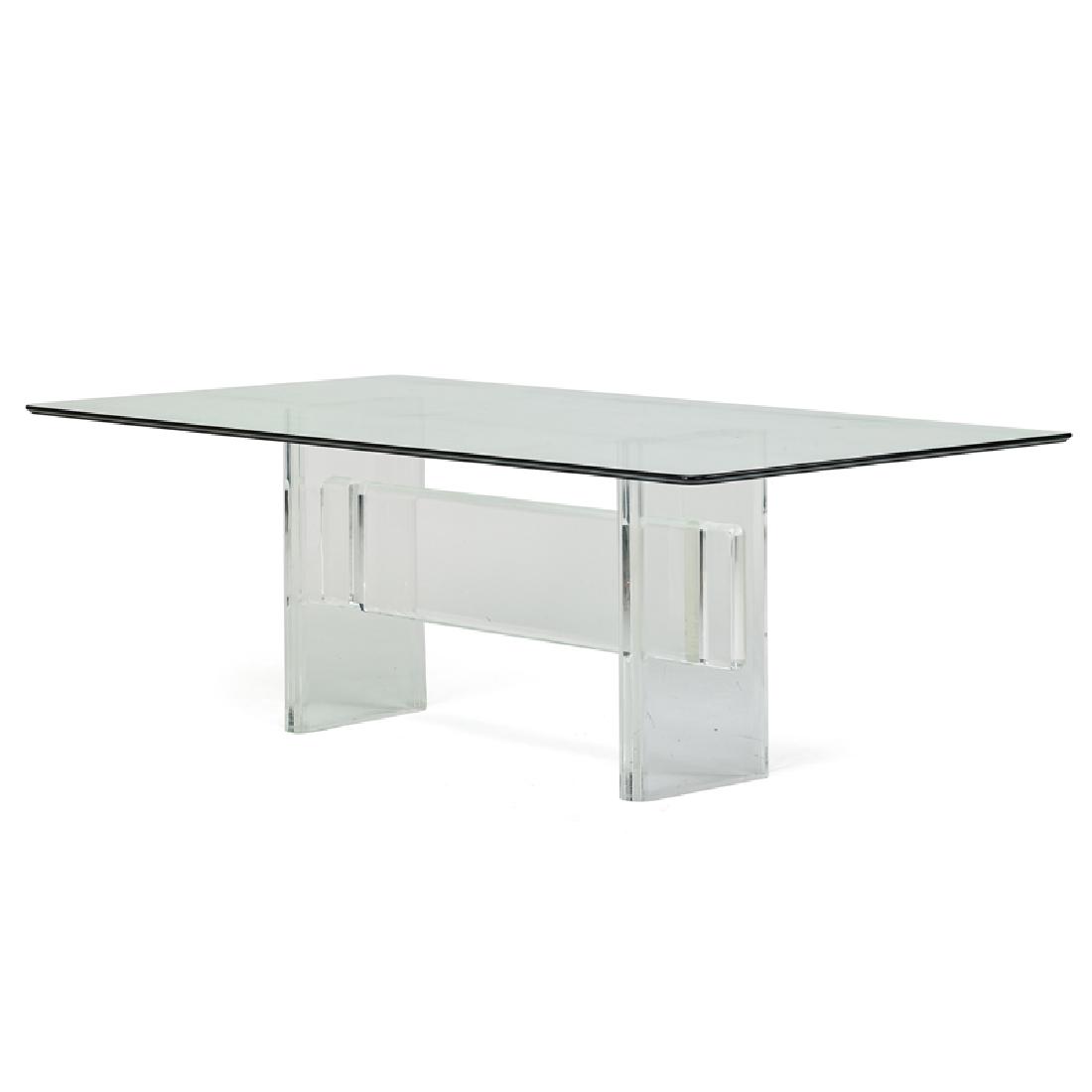 KARL SPRINGER (Attr.) Dining table (1 of 3)