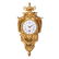 DIMINUTIVE LOUIS XV GILT BRONZE CARTEL CLOCK