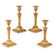 SET OF TIFFANY & CO. STERLING SILVER-GILT CANDLESTICKS