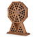 FOLK ART WALNUT WINE RACK