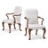 PAIR OF GEORGE II STYLE ARMCHAIRS