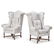 PAIR OF WILLIAM AND MARY STYLE WING CHAIRS