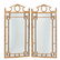 PAIR OF FAUX BAMBOO RECTANGULAR GILT MIRRORS