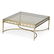 NEO-CLASSICAL STYLE POLISHED NICKEL LOW TABLE - 2