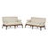 PAIR OF GEORGE II STYLE MAHOGANY SETTEES