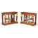 PAIR OF EMPIRE PARCEL GILT MAHOGANY CONSOLE TABLES