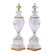 PAIR OF BACCARAT STYLE GLASS TABLE LAMPS