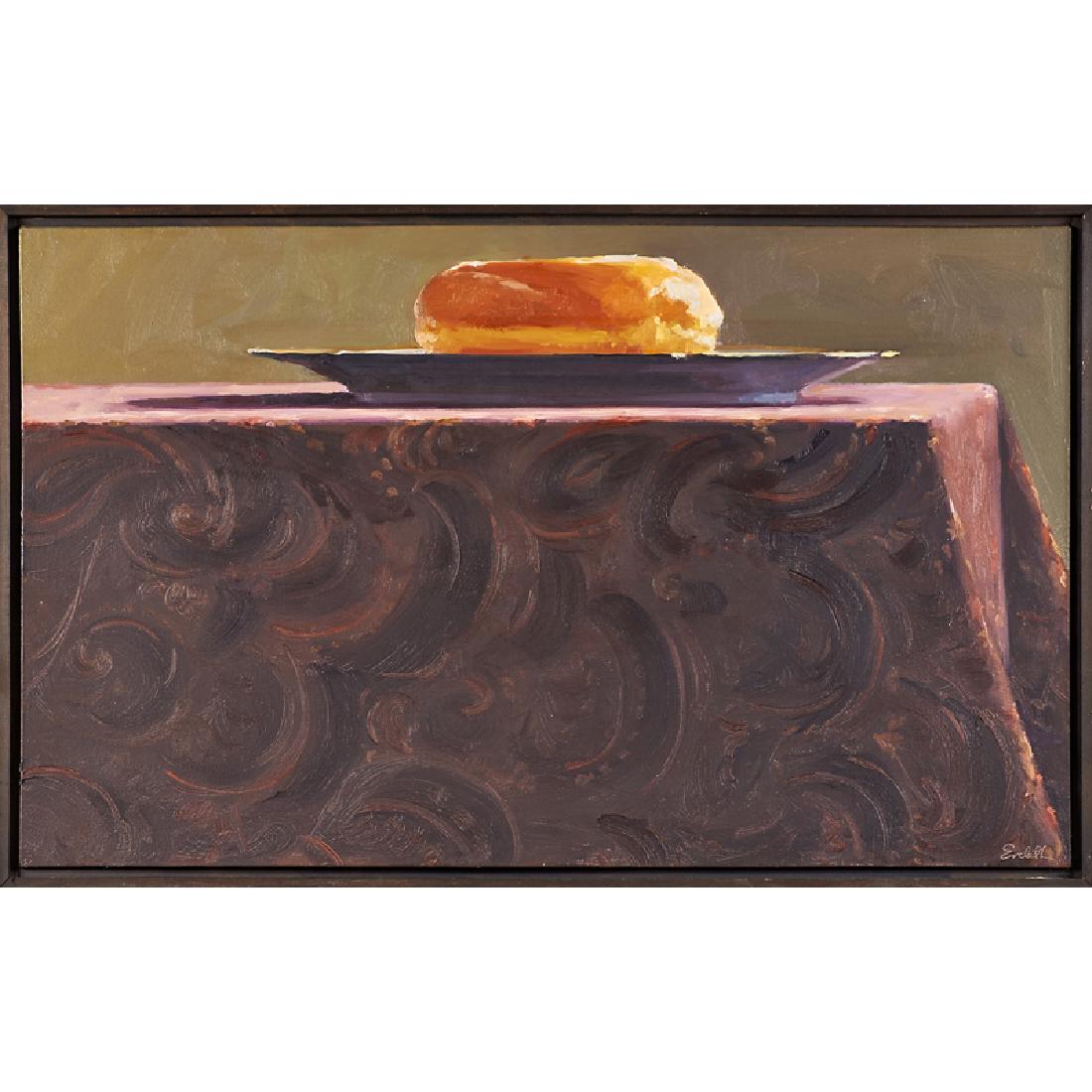 Emily Eveleth (American, b. 1960): Voyage, 1992; Oil on canvas; Signed, dated and titled; 22" x 36"; Exhibition: Confections: Emily Eveleth, Derrick Guild, Richard Hickam, Don Nice, Lorraine Shemesh, Allan Stone Projects, New York, Nov