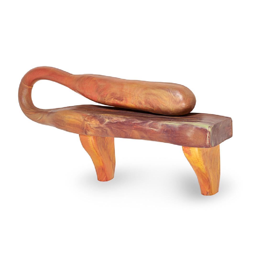 Charles Long (American, b. 1958): Bendover Place, 1998; Cast rubber; 12" x 36" x 8"; Provenance: Private Collection