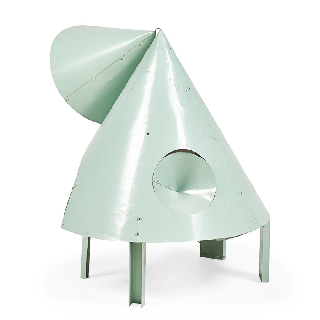 Thomas Kiesewetter (German, b. 1963): Untitled, 2000; Painted metal; 28" high; Provenance: Private Collection