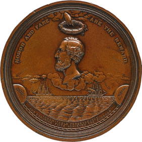 1867 CYRUS FIELD BRONZE MEDAL (1 of 2)