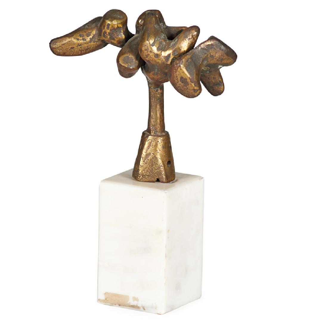 ABBOTT PATTISON (American, 1916-1999): "The Sky" Bronze on marble base Signed to base 5 5/8" x 3" x 5 1/2" Provenance: Allan Stone Gallery, New York