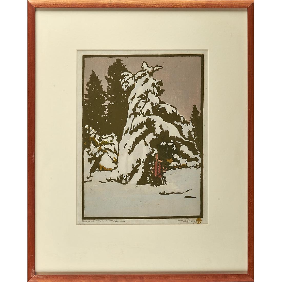 WILLIAM S.RICE Color woodblock print (1 of 1)