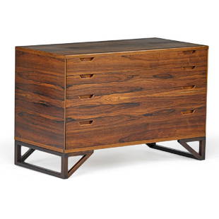 SVEND LANGKILDE Cabinet: SVEND LANGKILDE HOLGER CHRISTIANSEN Cabinet, Denmark, 1960s Rosewood Unmarked 26" x 39 1/4" x 18 1/2"