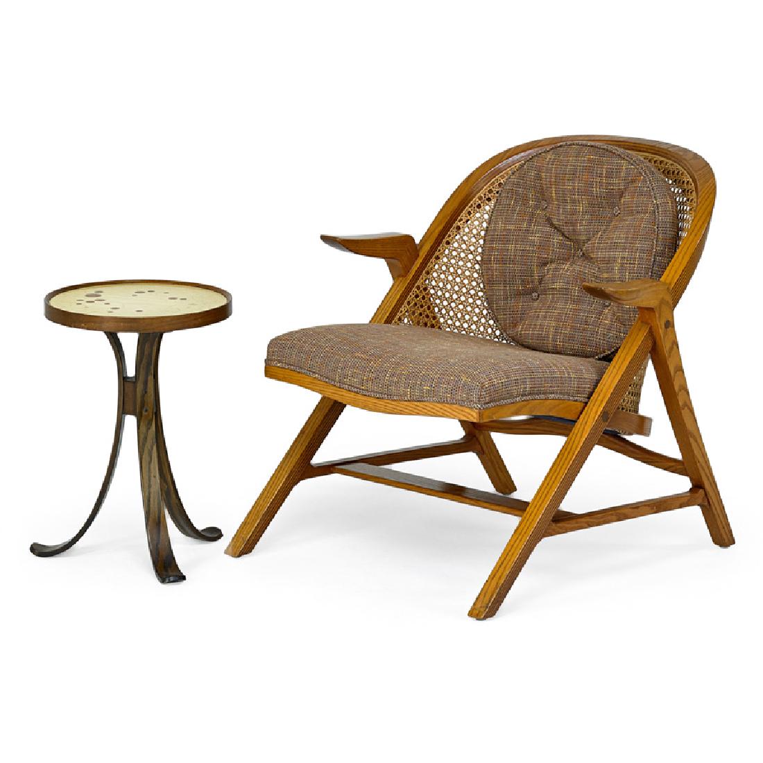 EDWARD WORMLEY; DUNBAR Lounge chair and table (1 of 6)