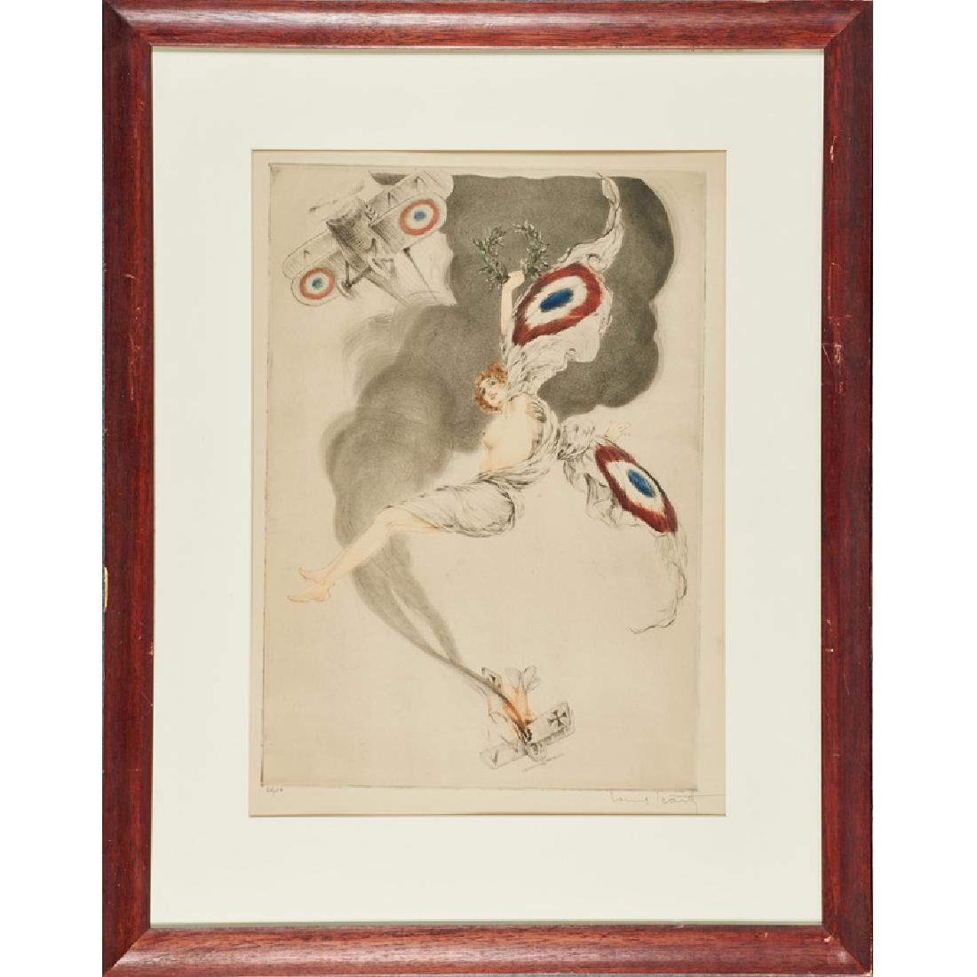 LOUIS ICART Etching, "Homage to Guynemer" (1 of 1)