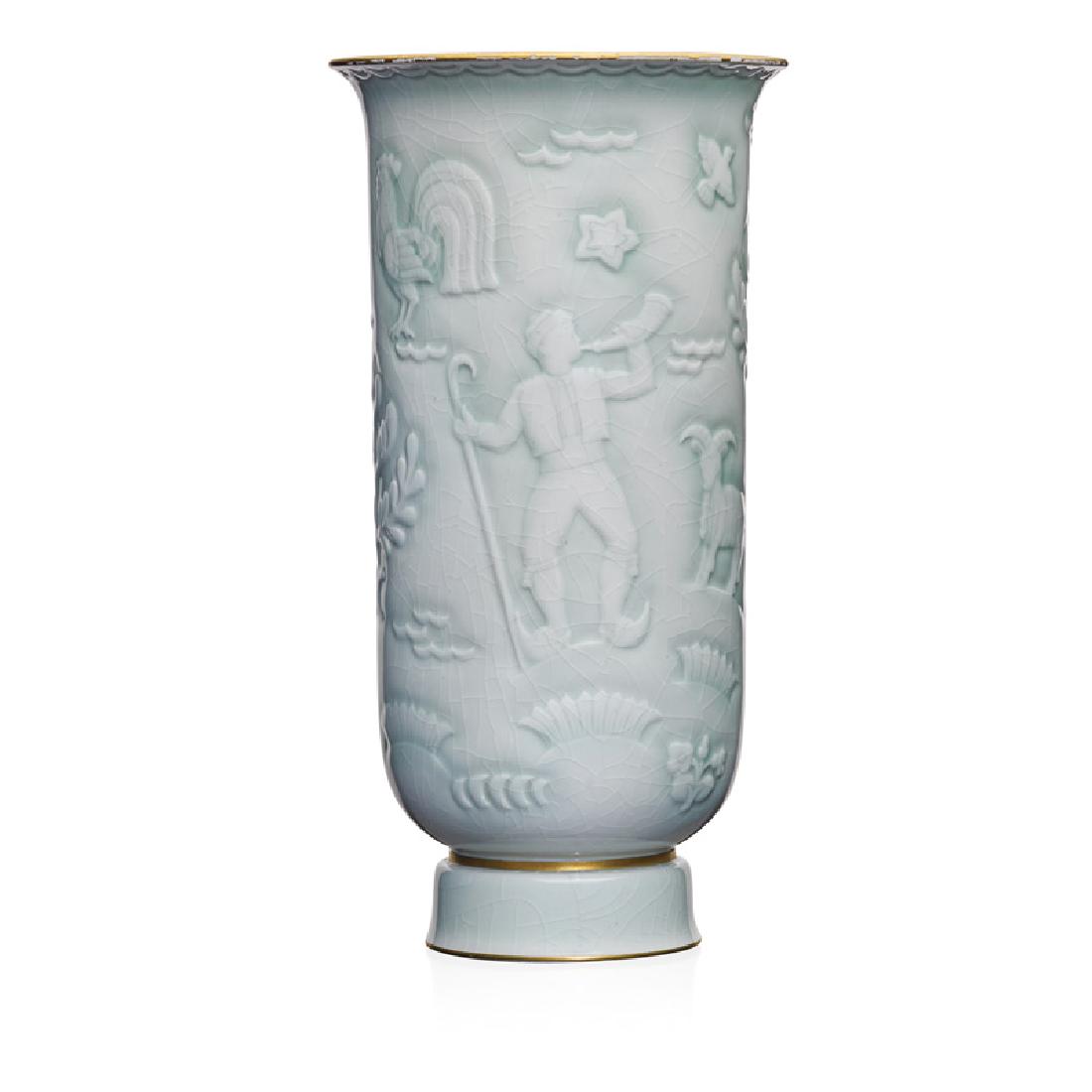 ADRIEN LEDUC; SEVRES Large vase (1 of 4)