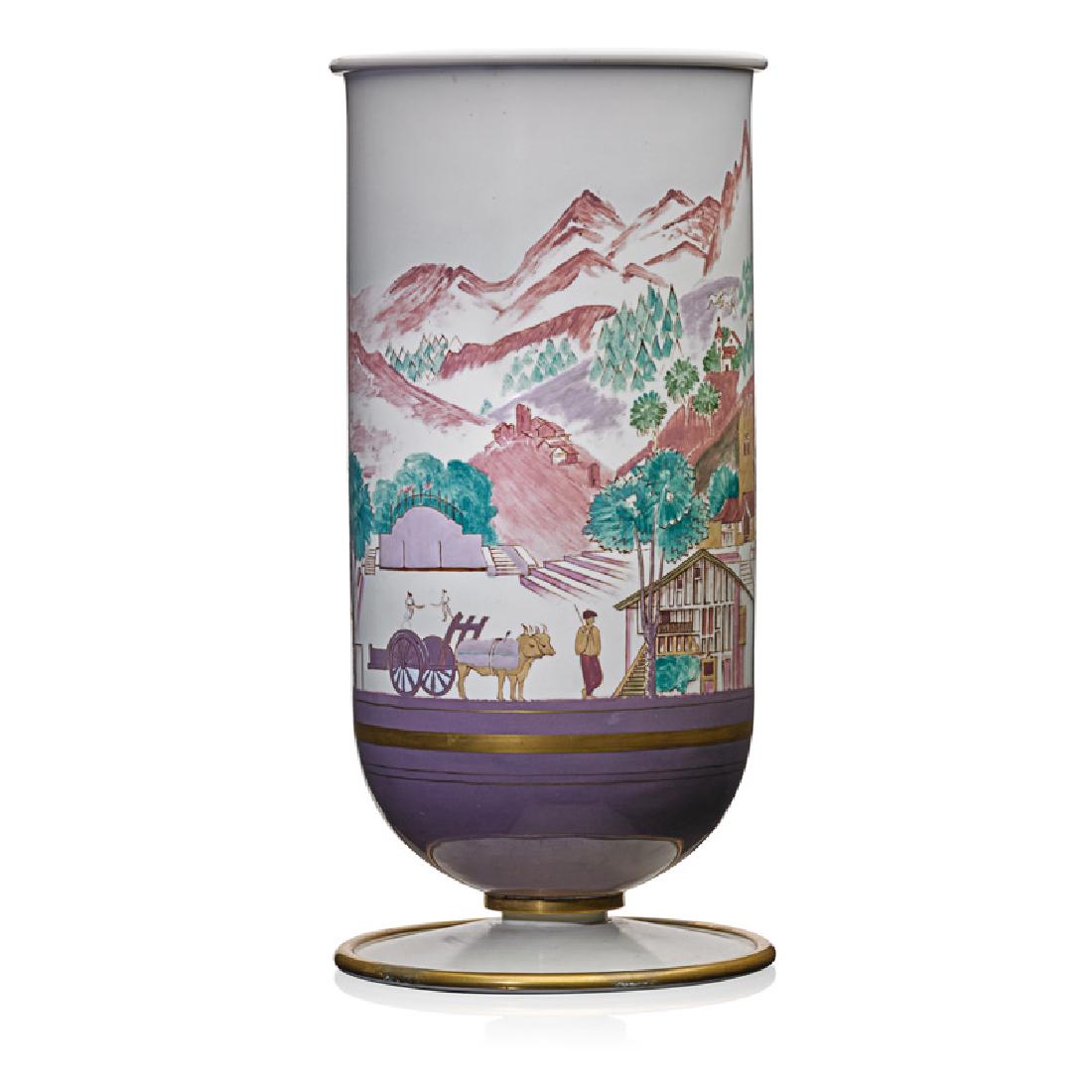 AFTER YVES TERRIEN; SEVRES Large vase (1 of 4)