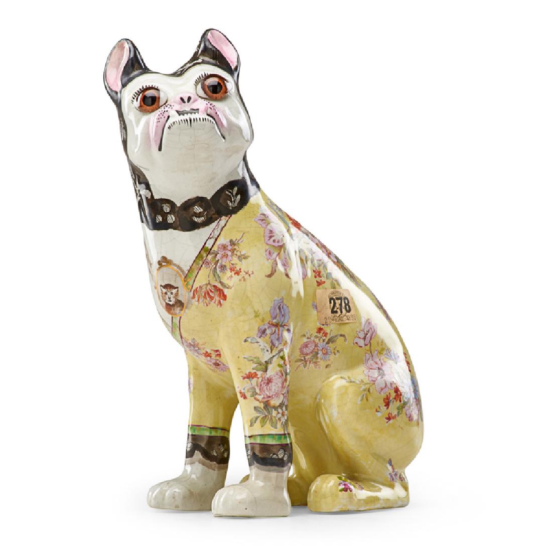 GALLE Faience dog (1 of 3)