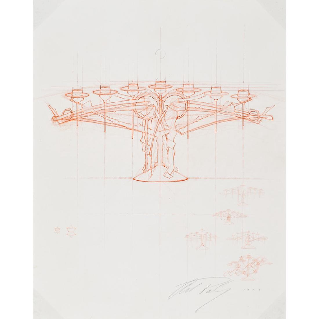 ALBERT PALEY Menorah drawing (1 of 1)