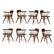 GEORGE NAKASHIMA Eight Captain's chairs