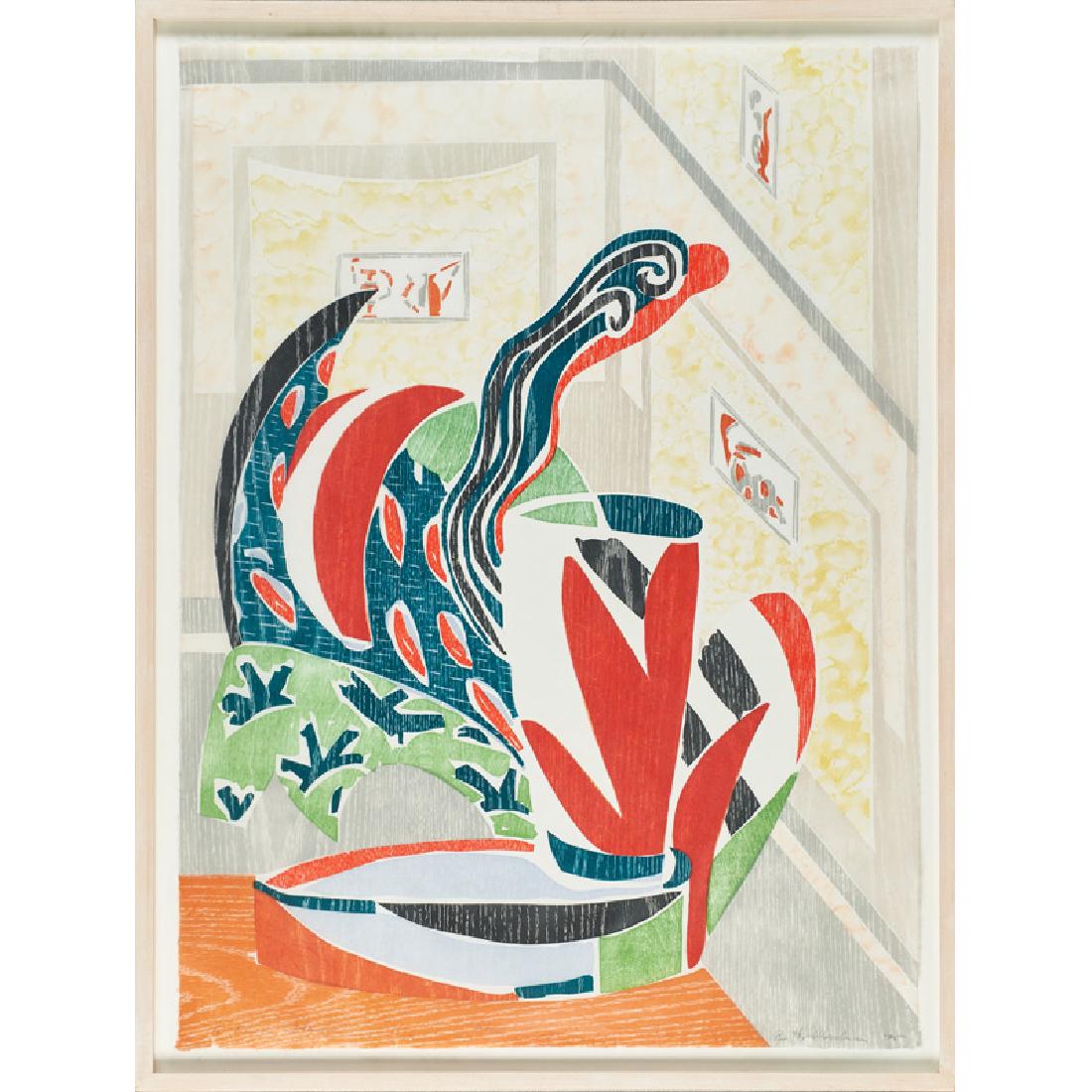 BETTY WOODMAN Large color woodblock print (1 of 1)