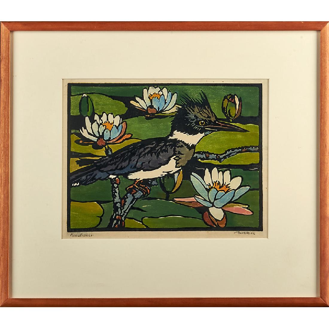 WILLIAM S. RICE Color woodblock print (1 of 1)